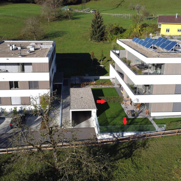 Super 3-Zi-Gartenwohnung in Göfis - Südostansicht - Amann Immobilien
