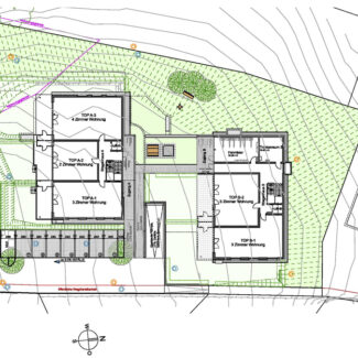 Super 3-Zi-Gartenwohnung in Göfis - Übersichtsplan EG gesamt - Amann Immobilien