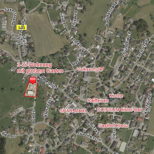 Super 3-Zi-Gartenwohnung in Göfis - Übersichtsplan - Amann Immobilien