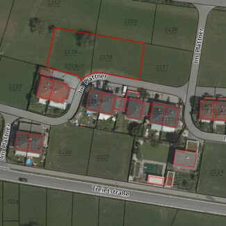 Baugründe in variabler Größe in Klaus - Katasterplan - Amann Immobilien