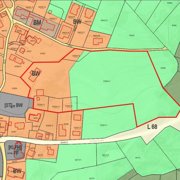 Baugrundstücke, landwirtschaftliche Flächen und Wald in Nenzing-Gurtis - Flächenwidmungsplan - Amann Immobilien