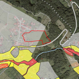 Baugrundstücke, landwirtschaftliche Flächen und Wald in Nenzing-Gurtis - Gefahrenzonenplan - Amann Immobilien
