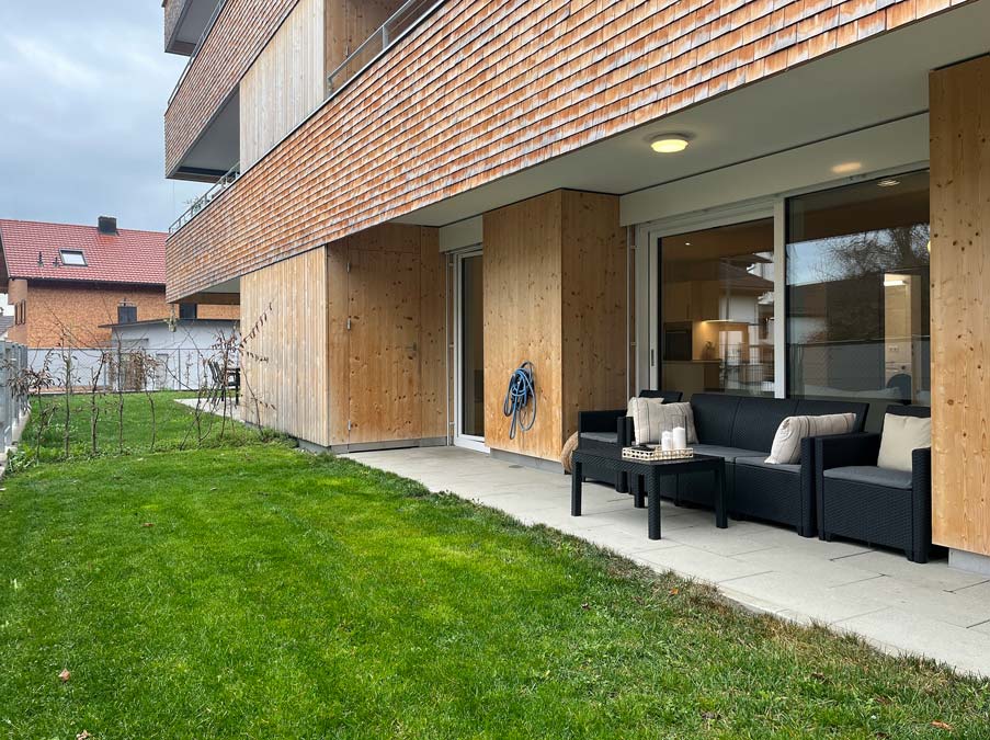 Attraktive 2-Zi-Gartenwohnung in Weiler - Amann Immobilien
