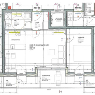 Attraktive 2-Zi-Gartenwohnung in Weiler - Grundrissplan - Amann Immobilien