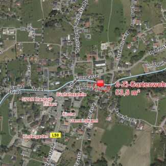 Attraktive 2-Zi-Gartenwohnung in Weiler - Übersichtsplan - Amann Immobilien