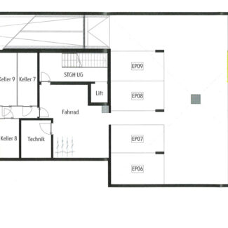 Attraktive 2-Zi-Gartenwohnung in Weiler - UG-Plan - Amann Immobilien