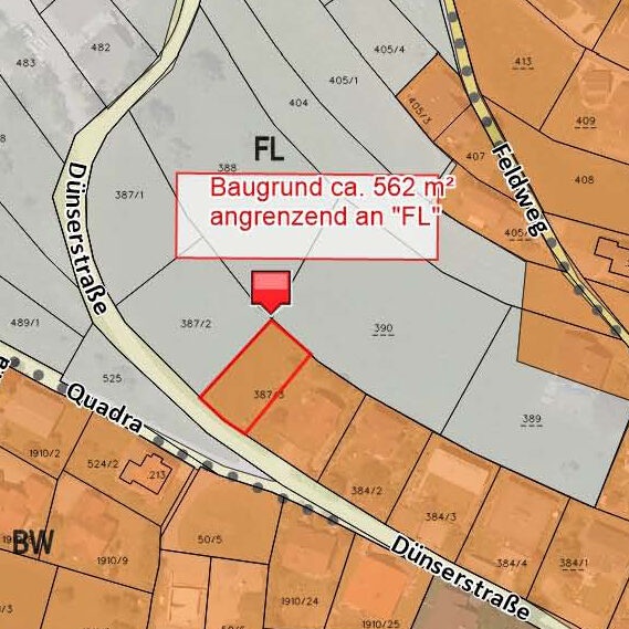 Baugrund mit super Aussicht in Schnifis - Flächenwidmungsplan - Amann Immobilien