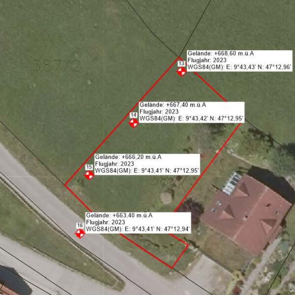 Baugrund mit super Aussicht in Schnifis - Grundstück mit Höhenangaben - Amann Immobilien