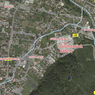 Baugrund in Rankweil - Übersichtsplan - Amann Immobilien