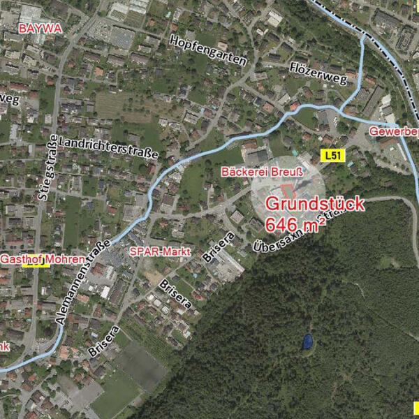 Baugrund in Rankweil - Übersichtsplan - Amann Immobilien