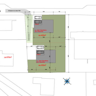 Baugründe in Bürs - Teilungsvorschlag - Amann Immobilien