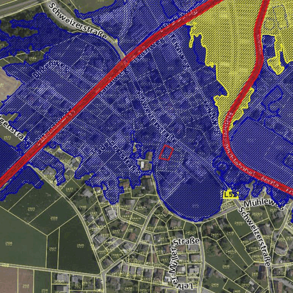 Einfamilienhaus mit großem Garten in Meiningen - Gefahrenzonenplan - Amann Immobilien