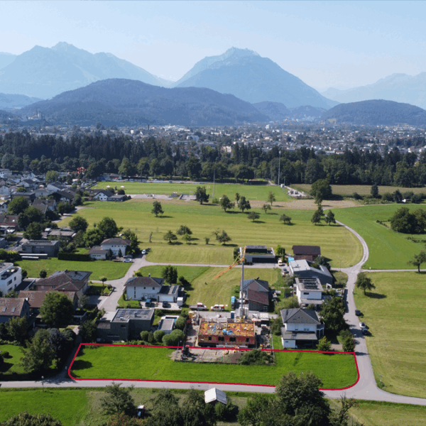 Attraktives Grundstück in Sulz - Blick Richtung Süden - Amann Immobilien