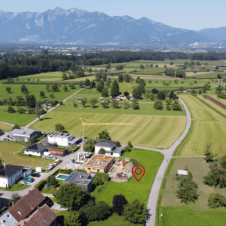 Attraktives Grundstück in Sulz - Blick Richtung Westen - Amann Immobilien
