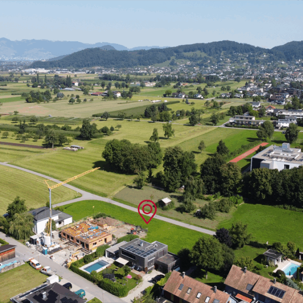 Attraktives Grundstück in Sulz - Blick Richtung Klaus - Amann Immobilien