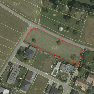 Attraktives Grundstück in Sulz - Katasterplan - Amann Immobilien
