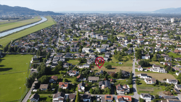 Baugrundstück in Lustenau - Lustenau Blick Richtung Bodensee - Amann Immobilien