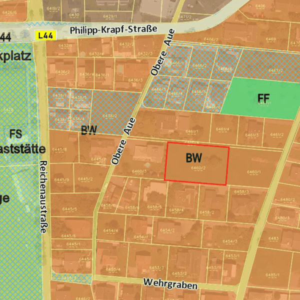 Baugrundstück in Lustenau - Flächenwidmungsplan - Amann Immobilien