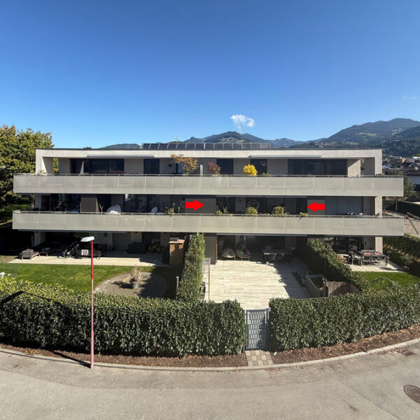 Neuwertige 2-Zimmer-Wohnung in Sulz - Südansicht - Amann Immobilien