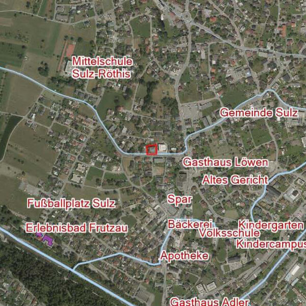 4-Zimmer-Wohnung mit 106 m2 in Sulz - Übersichtsplan - Amann Immobilien