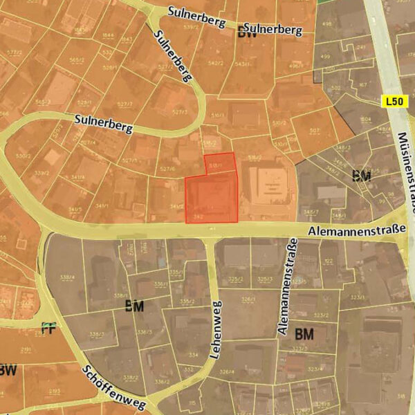 4-Zimmer-Wohnung mit 106 m2 in Sulz - Flächenwidmungsplan - Amann Immobilien
