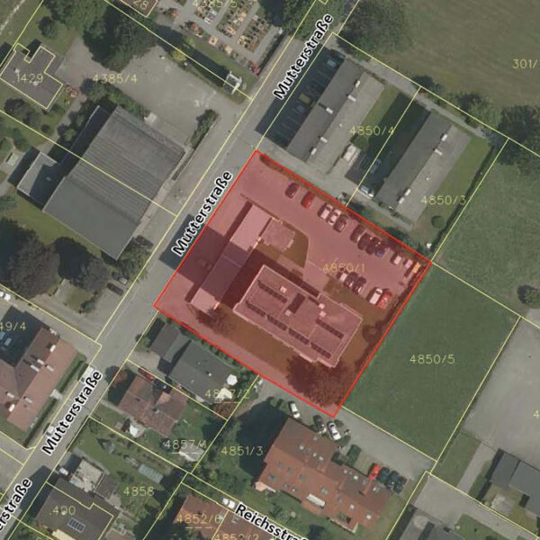 4-Zimmer-Wohnung mit Aussicht in Feldkirch Levis - Katasterplan - Amann Immobilien