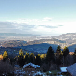 Grundstück für ein Ferienhaus - Frastanz - Bazora - Ausblick ins Tal - Amann Immobilien