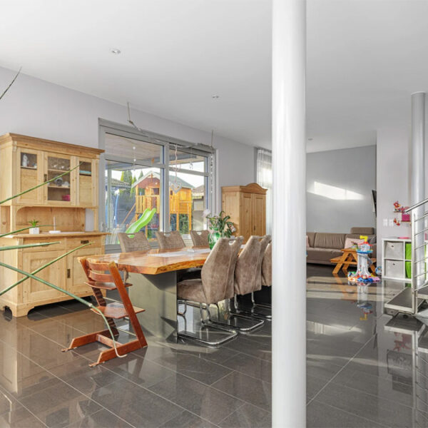 Modernes Wohnen und Arbeiten in einem Haus - Weiler - Esszimmer - Amann Immobilien