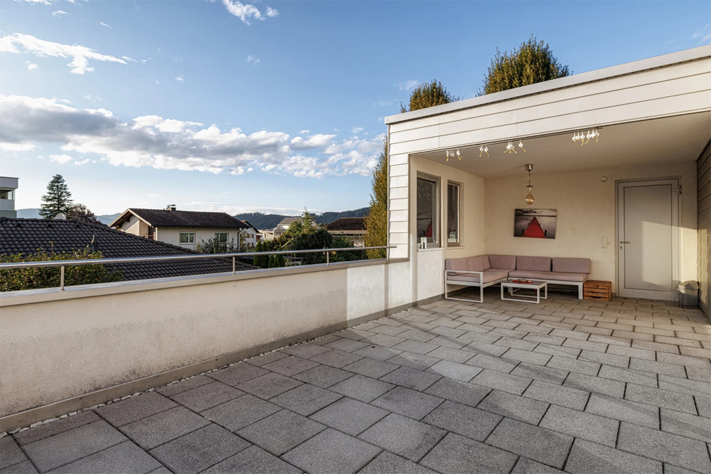 Modernes Wohnen und Arbeiten in einem Haus - Weiler - Dachterrasse - Amann Immobilien