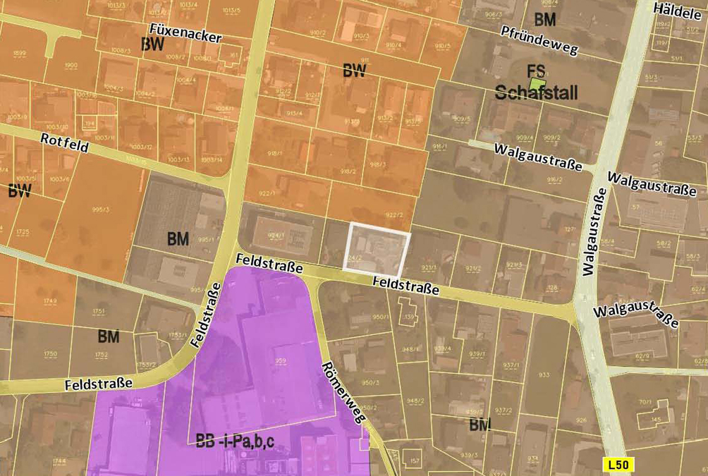 Modernes Wohnen und Arbeiten in einem Haus - Weiler - Flächenwidmungsplan - Amann Immobilien