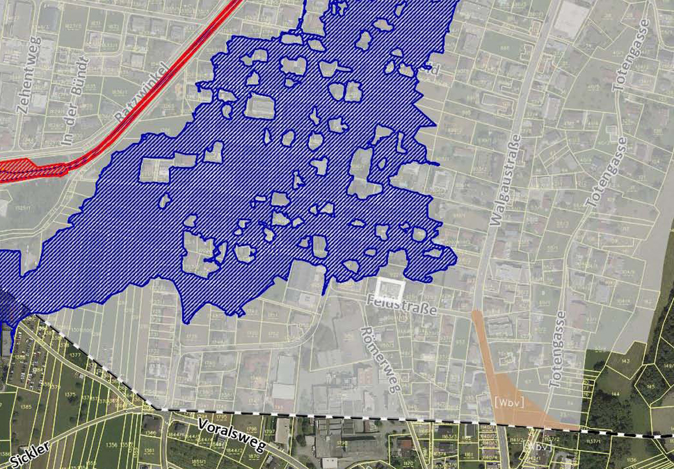 Modernes Wohnen und Arbeiten in einem Haus - Weiler - Gefahrenzonenplan - Amann Immobilien