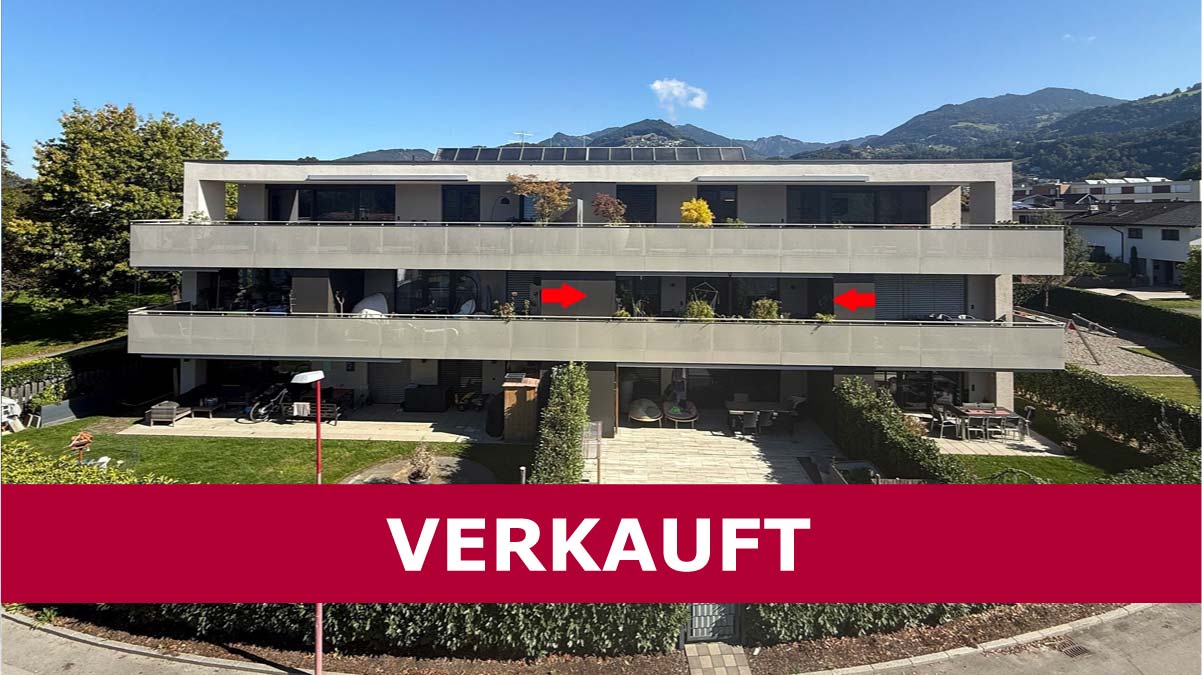 Neuwertige 2-Zimmer-Wohnung in Sulz - Amann Immobilien - VERKAUFT