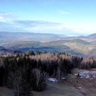 Zwei Grundstücke mit Ferienhauswidmung und Hütte - Frastanz Bazora - Aussicht - Amann Immobilien