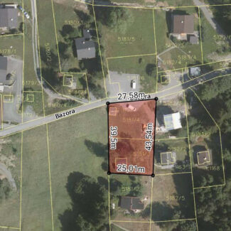 Zwei Grundstücke mit Ferienhauswidmung und Hütte - Frastanz Bazora - Katasterplan - Amann Immobilien