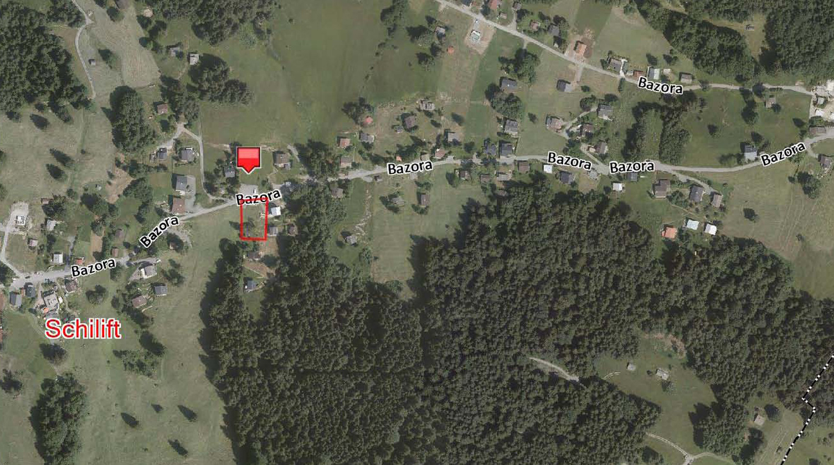 Zwei Grundstücke mit Ferienhauswidmung und Hütte - Frastanz Bazora - Übersichtsplan - Amann Immobilien