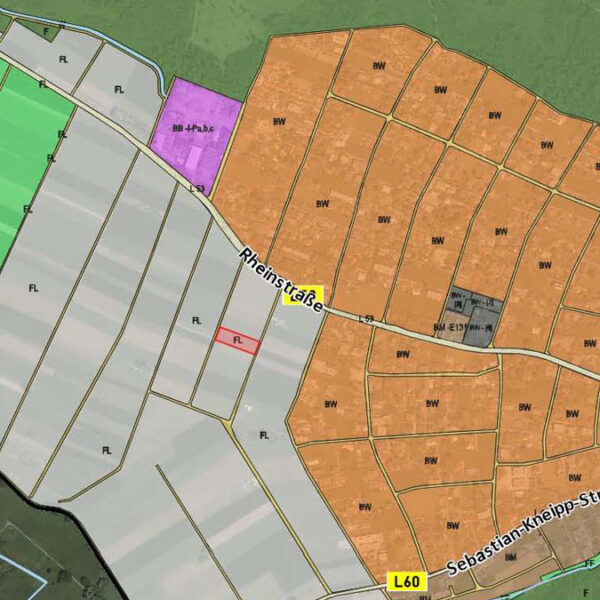Landwirtschaftliche Grundstücke in Feldkirch-Nofels - Flächenwidmungsplan - Amann Immobilien