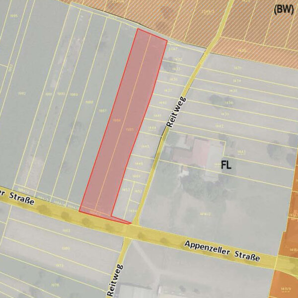 Landwirtschaftliche Grundstücke in Rankweil - Flächenwidmungsplan - Amann Immobilien