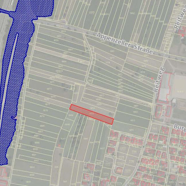 Landwirtschaftliche Grundstücke in Rankweil - Gefahrenzonenplan - Amann Immobilien