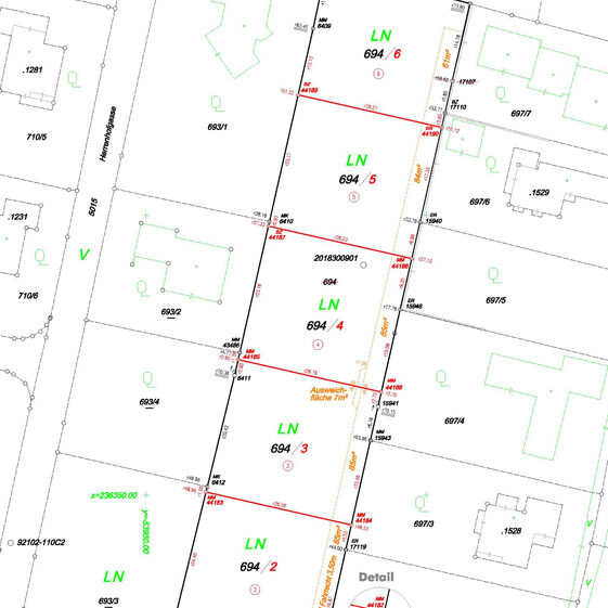 Baugrund in Feldkirch-Altenstadt - Grundstücksplan - Amann Immobilien