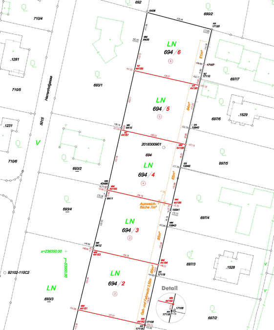 Baugrund in Feldkirch-Altenstadt - Grundstücksplan - Amann Immobilien