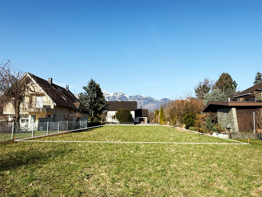 Baugrundstück in ruhiger Wohngegend - Feldkirch - 633 m2 Baufläche-Wohngebiet - Amann Immobilien