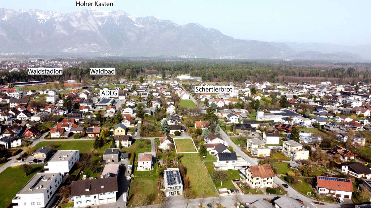 Baugrundstück in ruhiger Wohngegend - Feldkirch - Baugrundstück in der Waldgasse - Amann Immobilien