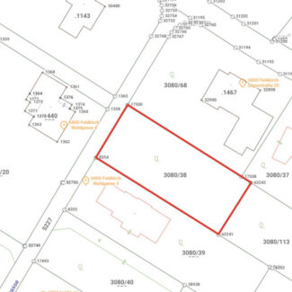 Baugrundstück in ruhiger Wohngegend - Feldkirch - Katasterplan - Amann Immobilien