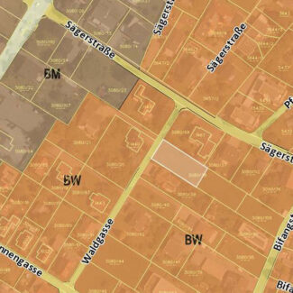 Baugrundstück in ruhiger Wohngegend - Feldkirch - Flächenwidmungsplan Amann Immobilien