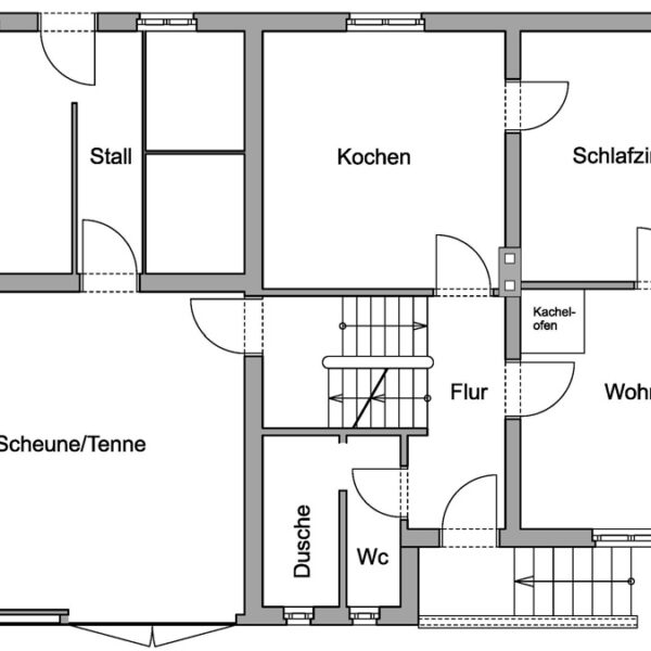 Einfamilienhaus in Rankweil - Grundriss Erdgeschoss - Amann Immobilien