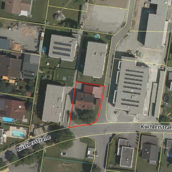 Wohn- und Geschäftshaus in Feldkirch-Altenstadt -Katasterplan - Amann Immobilien