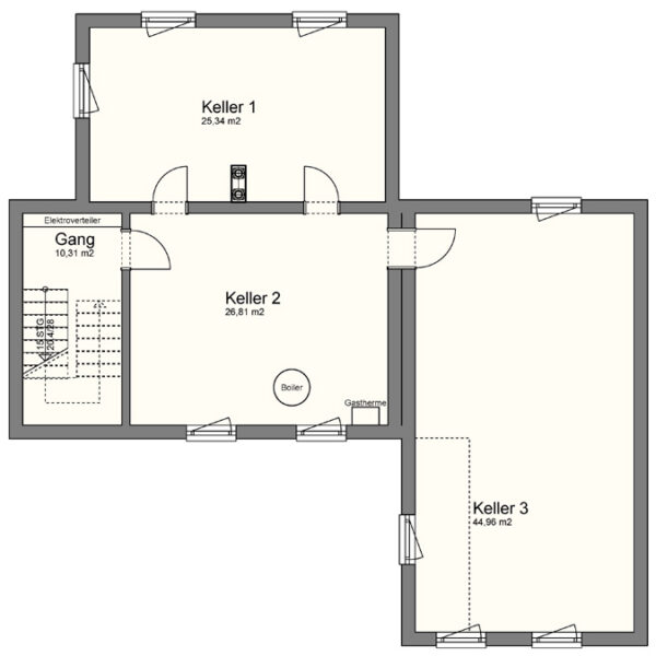Wohn- und Geschäftshaus in Feldkirch-Altenstadt - Kellergeschoss - Amann Immobilien