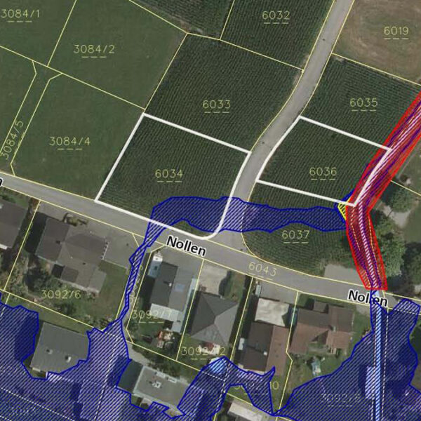 Baugrundstücke in Koblach - Gefahrenzonenplan - Amann Immobilien