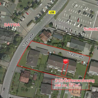 Geräumige und helle 2-Zimmer-Wohnung in Rankweil - Katasterplan - Amann Immobilien