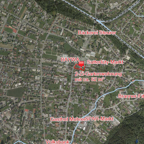 Geräumige und helle 2-Zimmer-Wohnung in Rankweil - Übersichtsplan - Amann Immobilien